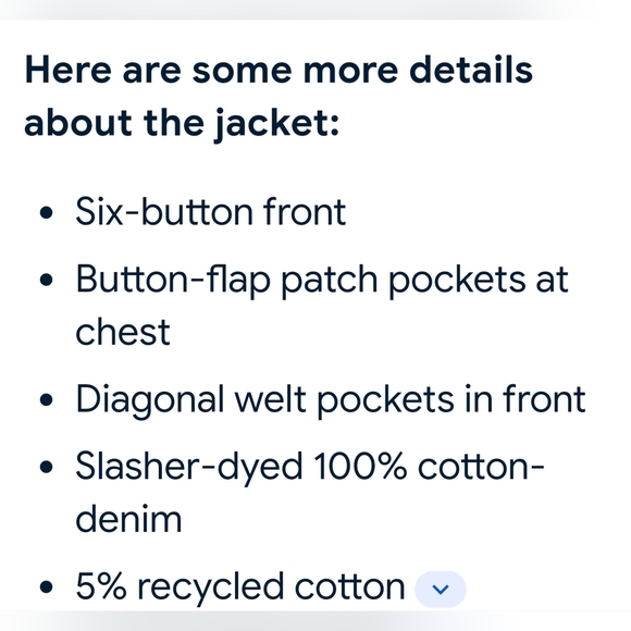 NWT Old Navy cropped trucker jacket in dark wash size medium - Picture 14 of 14